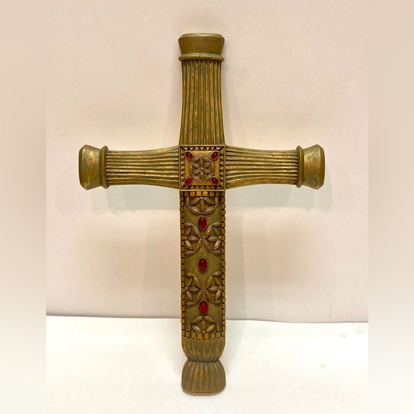Spiritual Harvest Gold & Red Ruby A Hint of Bohemian Cross